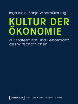 cover image of Kultur der Ökonomie